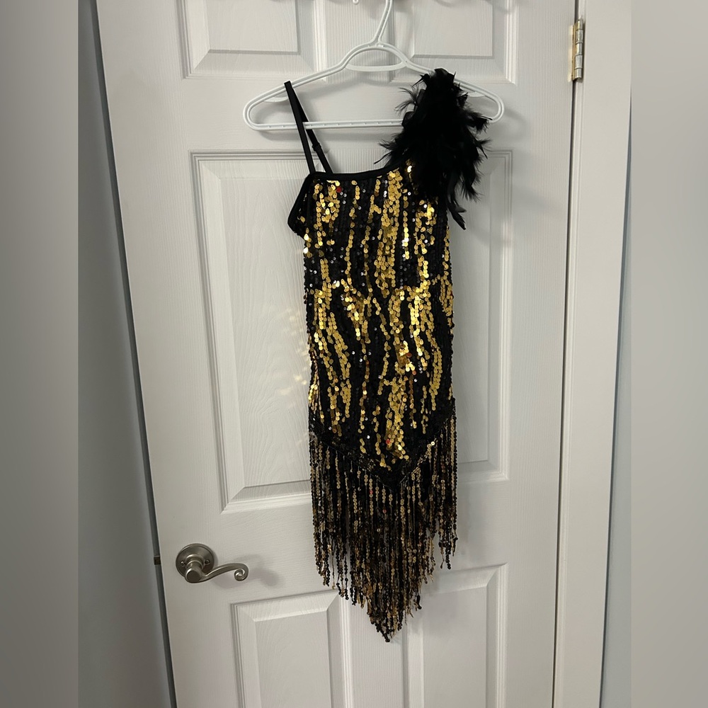 Sequin Fringe Girls Dance Costume